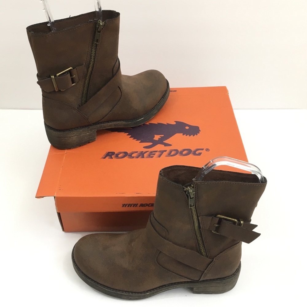 Rocket Dog TOUR Ladies Zip Biker Boots